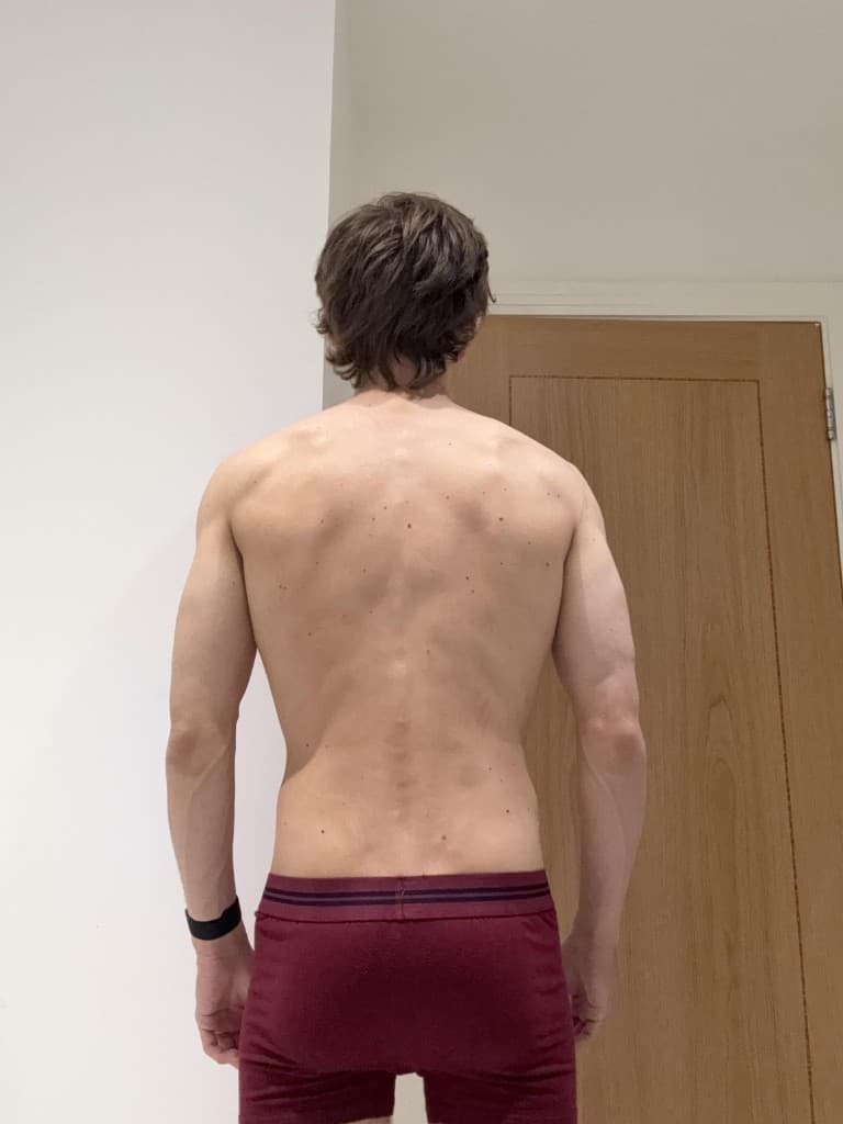 back progress photo